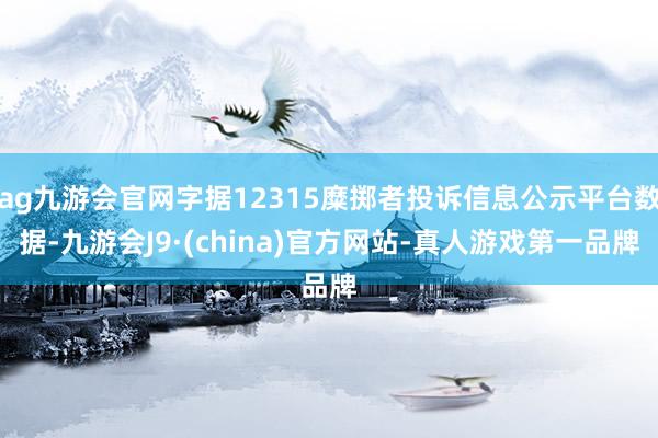 ag九游会官网字据12315糜掷者投诉信息公示平台数据-九游会J9·(china)官方网站-真人游戏第一品牌