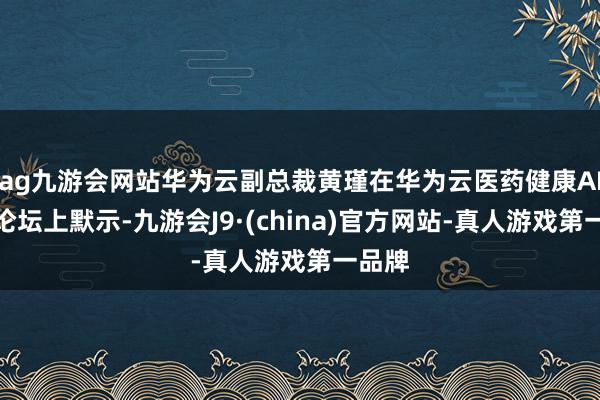 ag九游会网站华为云副总裁黄瑾在华为云医药健康AI岑岭论坛上默示-九游会J9·(china)官方网站-真人游戏第一品牌