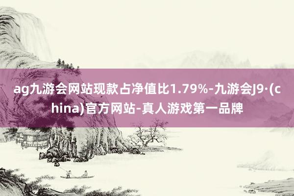 ag九游会网站现款占净值比1.79%-九游会J9·(china)官方网站-真人游戏第一品牌