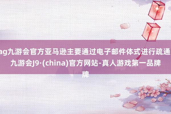 ag九游会官方亚马逊主要通过电子邮件体式进行疏通-九游会J9·(china)官方网站-真人游戏第一品牌